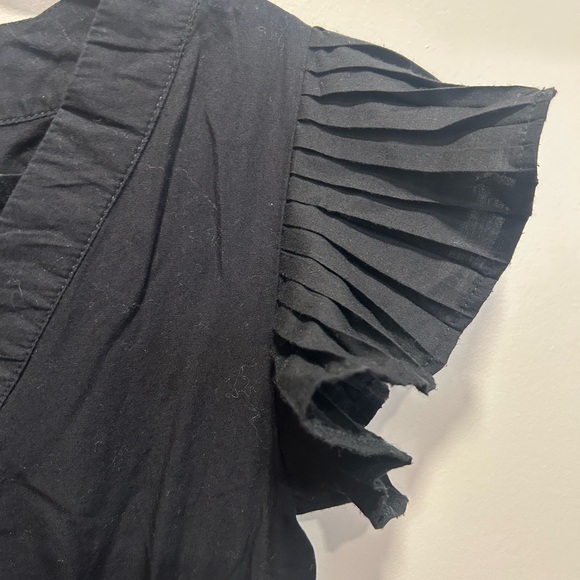 Miami Black Ruffle Sleeve Dress - Picture 4 of 7